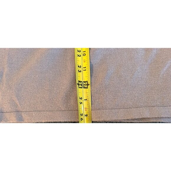 Mock Turtle Neck Tank Top Sleeveless Chico's Sz 2 Medium Gray Knit Closet Staple - Picture 10 of 11